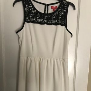 Cream and black dress size  - never used
